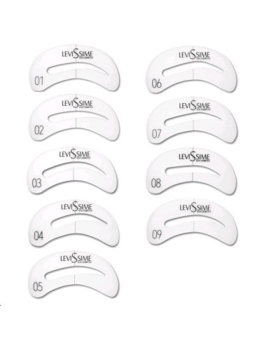 Plantillas Cejas Levissime Pack 9 Unid