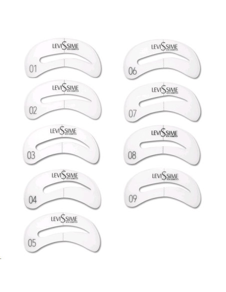 Plantillas Cejas Levissime Pack 9 Unid