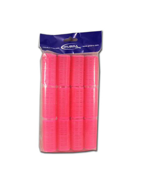 Rulos Velcro Rosa 25Mm