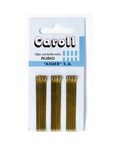 Horquillas Clip Rubias Bolitas Caroll 12Uni