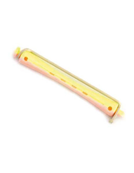 Bigudie Plastico Largo Rosa Amarillo Nº 3