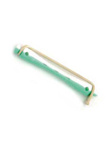 Bigudie Plastico Corto Verde Blanco Nº 8