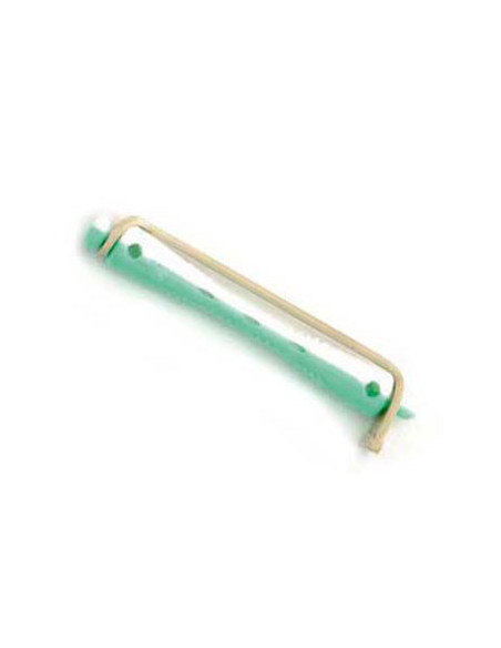 Bigudie Plastico Corto Verde Blanco Nº 8
