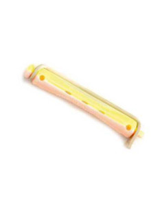 Bigudie Plastico Corto Rosa Amarillo Nº 10