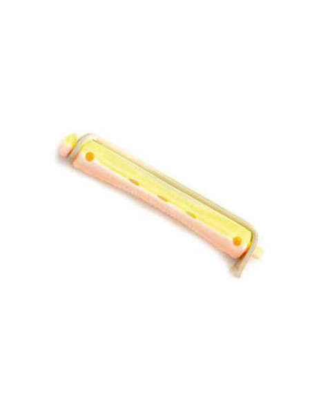 Bigudie Plastico Corto Rosa Amarillo Nº 10
