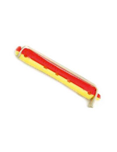 Bigudie Plastico Corto Amarillo Rojo Nº 11