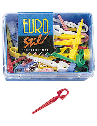 Pinzas Rulos Plastico 60 Uni