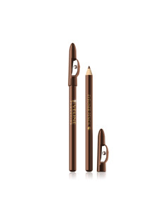 Lápiz Ojos Eyeliner Pencil Larga Duración Eveline Marrón Corto