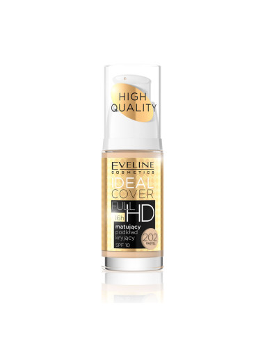 Maquillaje Ideal Cover Full Hd Eveline Nº 202 Pastel 30Ml