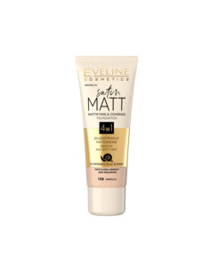 Maquillaje Matificante Satin Matt Eveline Nº 102 Vanilla 30Ml