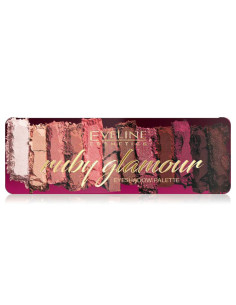 Paleta Sombras Ruby Glamour Eveline 12 Colores
