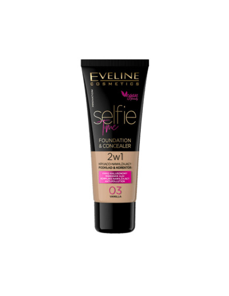  Maquillaje Selfie Time Eveline Nº 3 Vanilla 30Ml