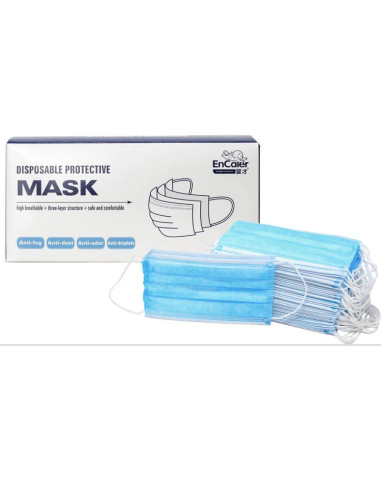 Caja 50 Unid. Mascarilla Protección Desechable 3 Capas