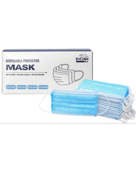 Caja 50 Unid. Mascarilla Protección Desechable 3 Capas