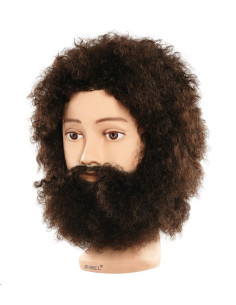 Cabeza Pelo Natural Con Barba&Bigote Gustav