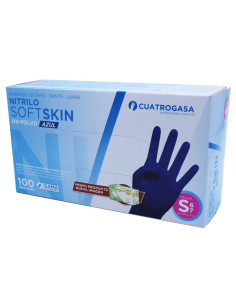 Guantes Nitrilo Azules Sin Polvo Talla S 6/7
