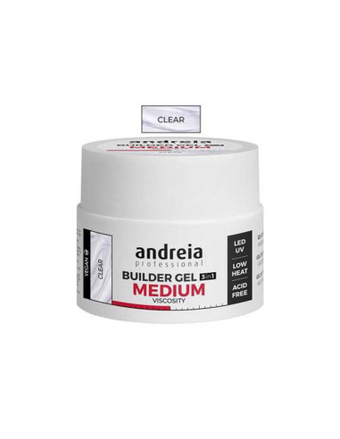 Gel Uñas Viscosidad Media Builder Gel Andreia Clear 44Gr