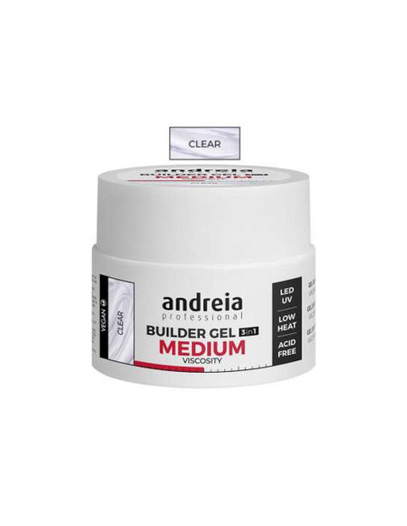 Gel Uñas Viscosidad Media Builder Gel Andreia Clear 44Gr