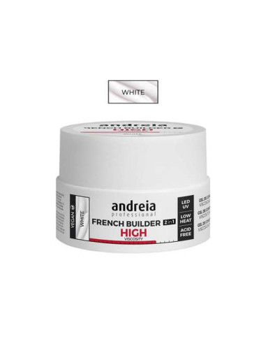 Gel Viscosidad Alta French Builder Gel Andreia White 22Gr