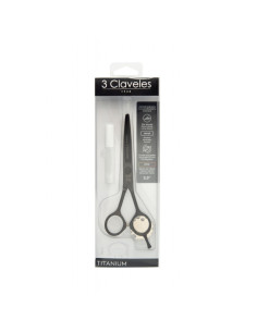 Tijera Corte 5,5" Titanium 3 Claveles Mod. 12496 2