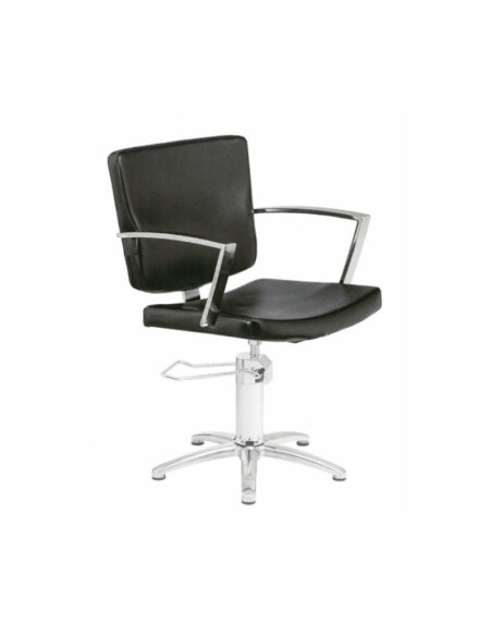 Sillón Aster Negro Pie Estrella Bomba Hidraulica