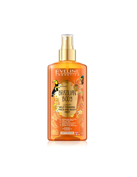 Spray Bronceador Rostro y Cuerpo Eveline Brazilian Body 150Ml