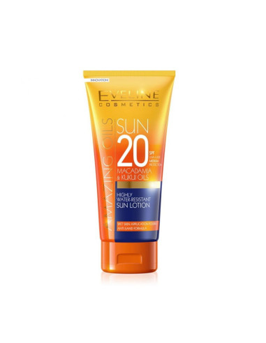 Bronceador Solar Resistente Agua Eveline Spf20 Amazing Oil 200Ml