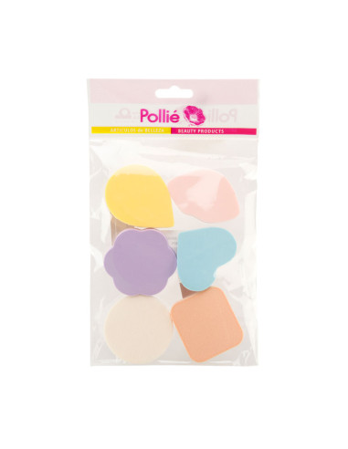 Esponjas Maquillaje Color Fantasia Paq. 6 Unds