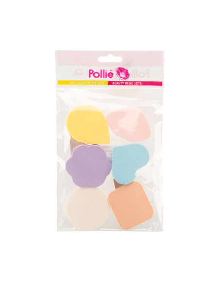 Esponjas Maquillaje Color Fantasia Paq. 6 Unds