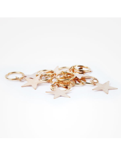 Anillas Decorativas Pelo Estrellas 10 Unds