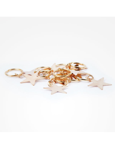Anillas Decorativas Pelo Estrellas 10 Unds
