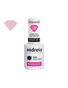Base Alta Viscosidad Power Base Andreia Glitter Soft Pink 10.5Ml