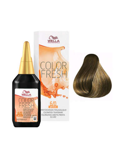 Tinte Semipermanente Color Fresh Wella 6/0 Rubio 75Ml