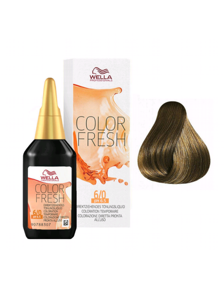 Tinte Semipermanente Color Fresh Wella 6/0 Rubio 75Ml