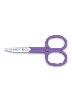Tijera Manicura Uñas Curva 3 Claveles Parfum Lavanda Ref. 80566