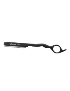 Navaja Barber Line Negra Con Protector Eurostil