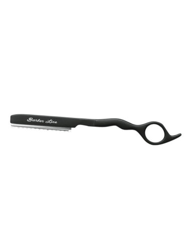Navaja Barber Line Negra Con Protector Eurostil