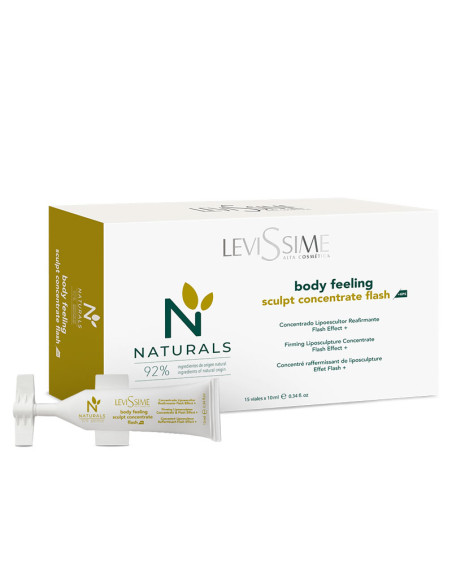 Ampollas Levissime Reafirmantes Naturals Body Feeling Sculpt Flash 15*10Ml