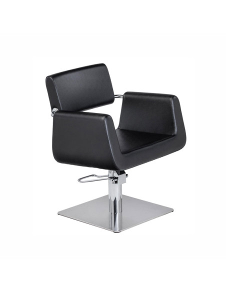 Sillon Camelia Negro Pie Cuadrado Bomba Hidraulica CD/140Q