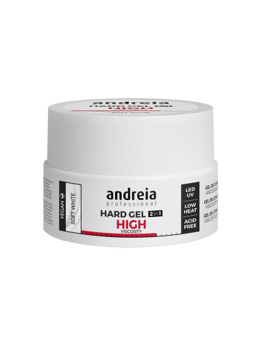 Gel Viscosidad Alta Hard Gel 2 En 1 Andreia Soft White 22Gr
