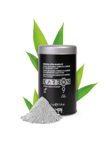 Decolorante Polvo Vegana Karbón 9 Tonos Echos 500Gr
