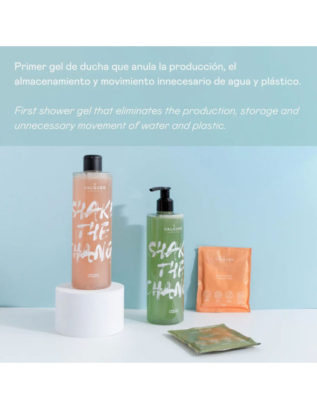 Botella Tapón Gel Ducha Valquer Shake The Change 400Ml
