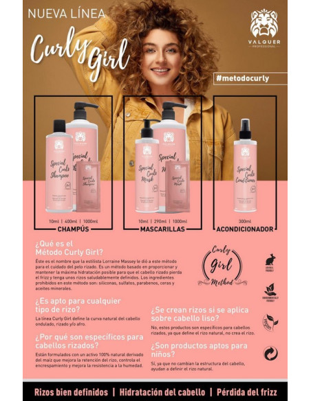 Champú Valquer Especial Rizos Curly Girl 400Ml