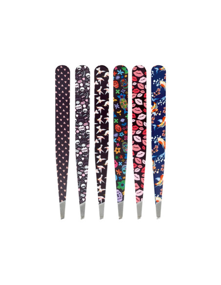 Pinza Depilar Oblicua Estampado