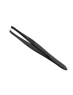 Pinza Depilar Negra Punta Oblicua 9Cm Ref. 02627