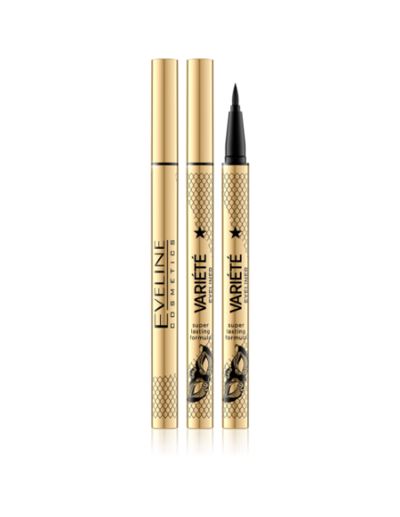 Eyeliner Rotulador Variete Waterproof Eveline Negro