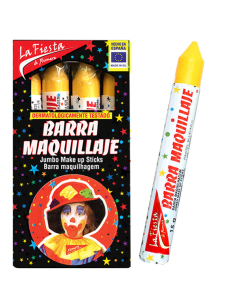 Barra Maquillaje Fantasia La Fiesta Color Amarillo 14Gr