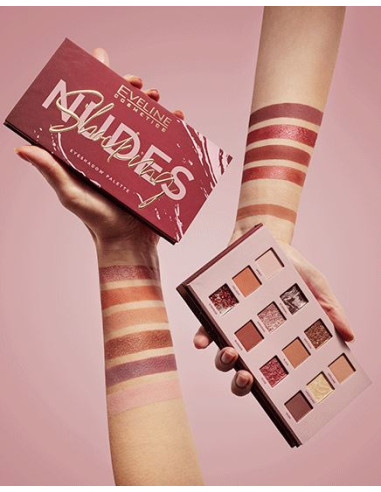 Paleta Sombras Shocking Nudes Eveline 12 Colores