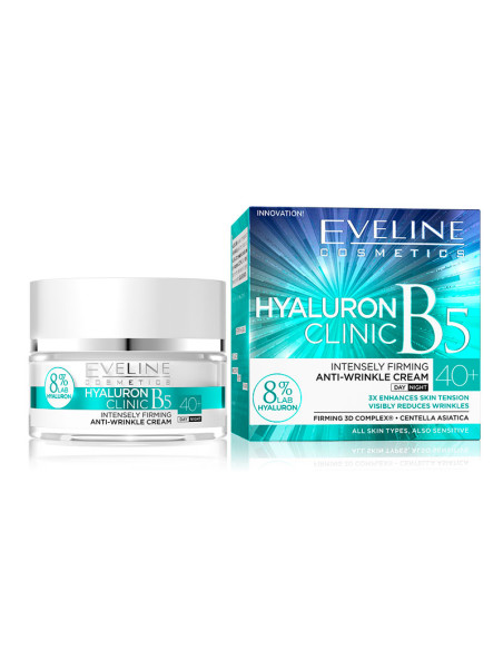 Crema Facial Dia/Noche 40+ Eveline Reafirmante Hyaluronic B5 50Ml