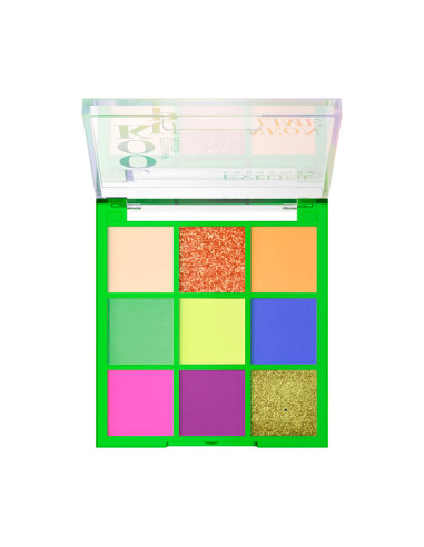 Paleta Sombras Look Up Eveline 9 Colores Neon Lime